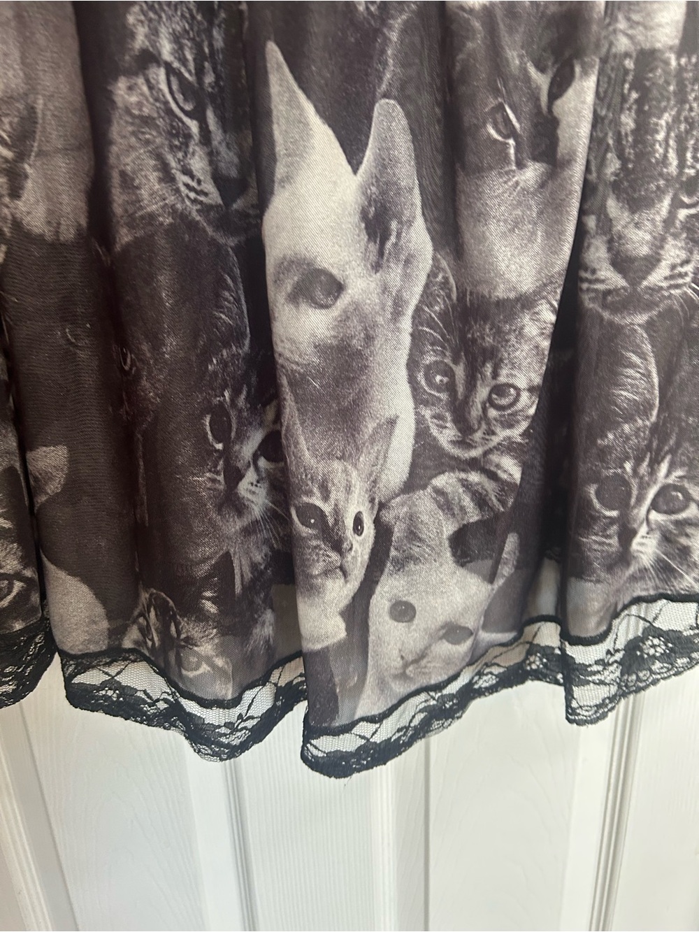 Mesh Cat Print Mini Dress β Size 4X - Picture 5 of 5